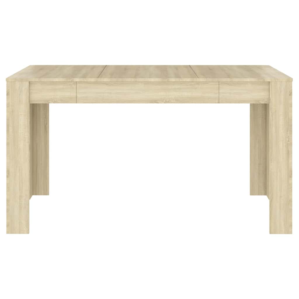 

vidaXL Eettafel 140x74,5x76 cm spaanplaat sonoma eikenkleurig