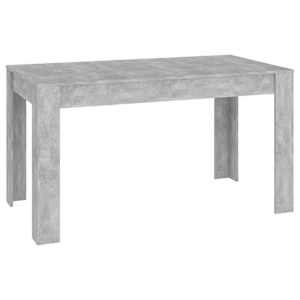 vidaXL s&ouml;&ouml;gilaud, betoonhall 140x74,5x76 cm tehispuit