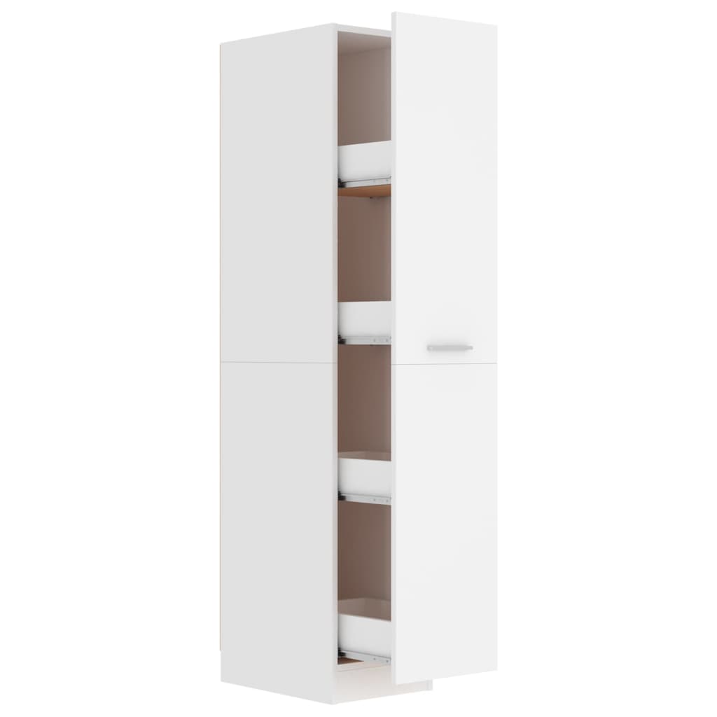Image of vidaXL Apothecary Cabinet White 30x42.5x150 cm Engineered Wood