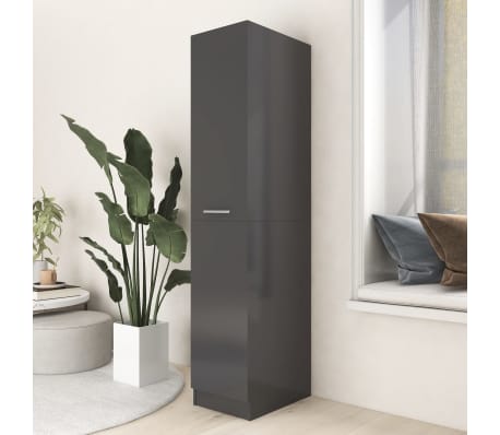 vidaXL Apothecary Cabinet Grey 30x42.5x150 cm Engineered Wood
