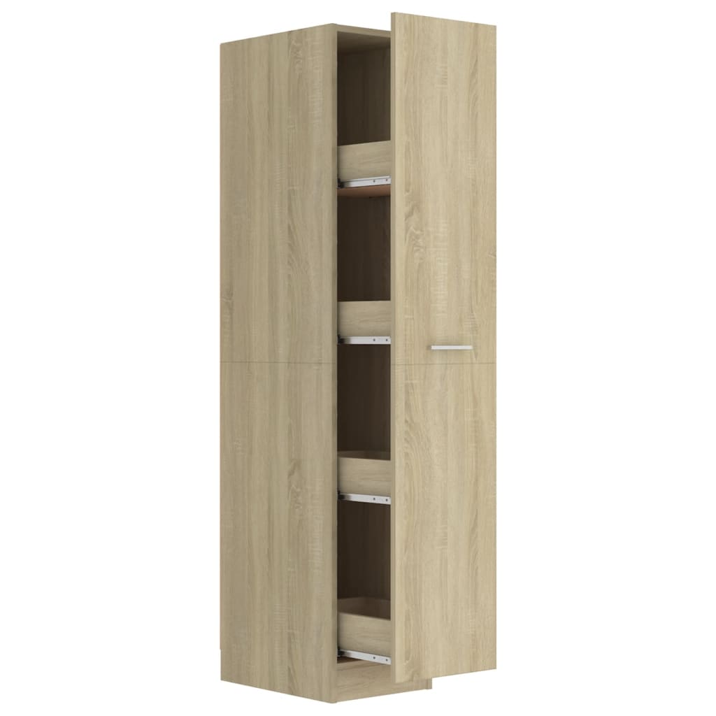 vidaXL Apothekerskast 30x42,5x150 cm spaanplaat sonoma eikenkleurig