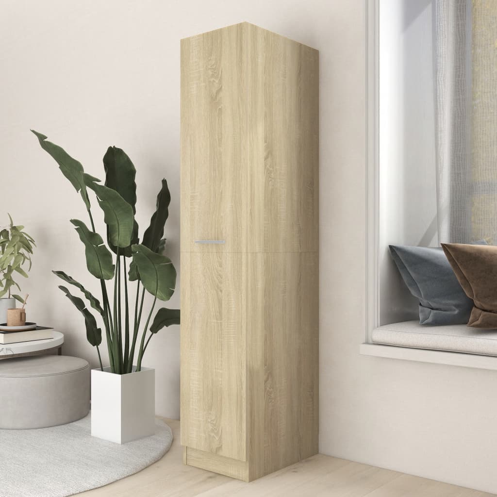 

vidaXL Apothekerskast 30x42,5x150 cm spaanplaat sonoma eikenkleurig