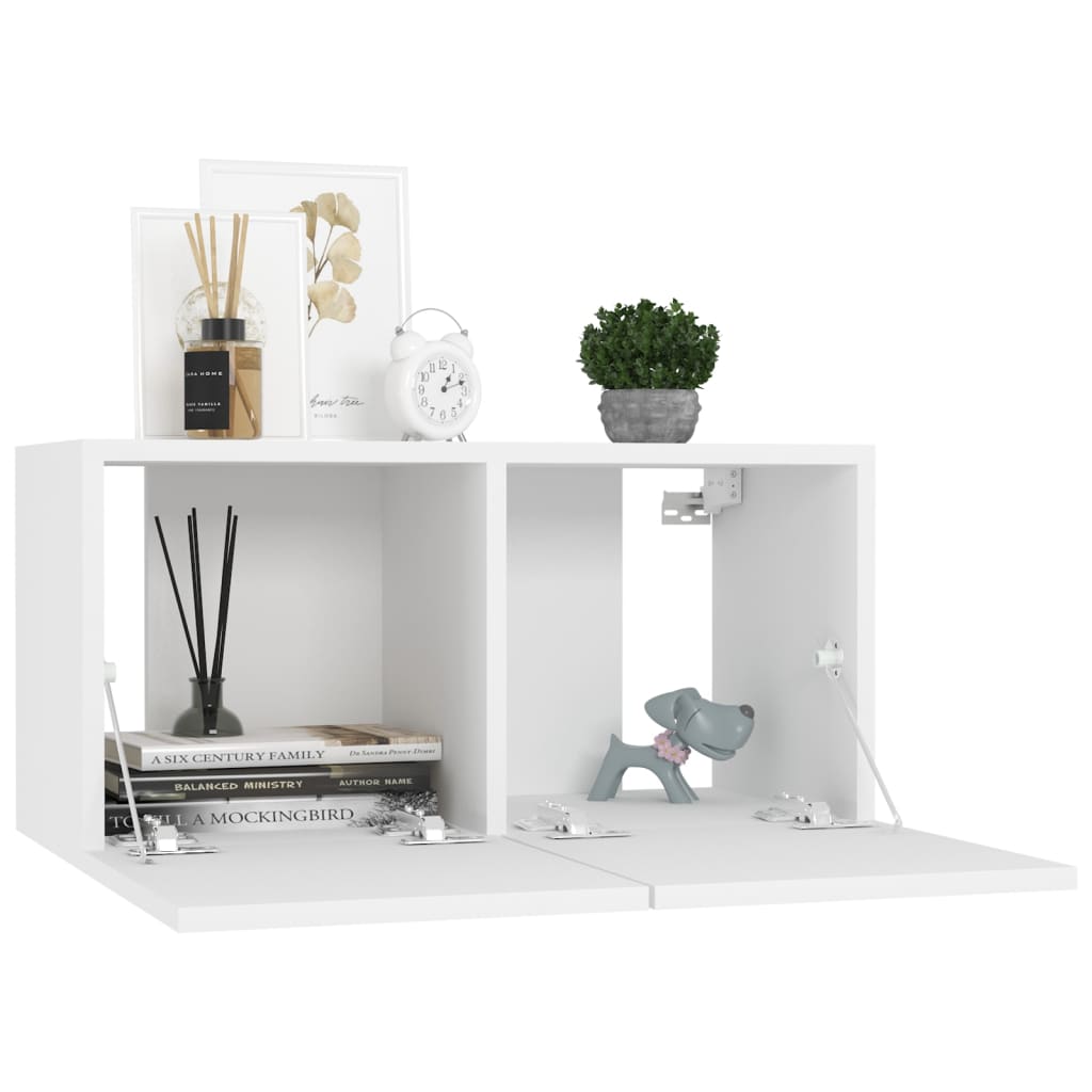 

vidaXL Tv-hangmeubel 60x30x30 cm wit