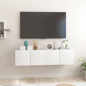 Závěsné TV skříňky 2 ks bílé 60x30x30 cm - obrázek 1