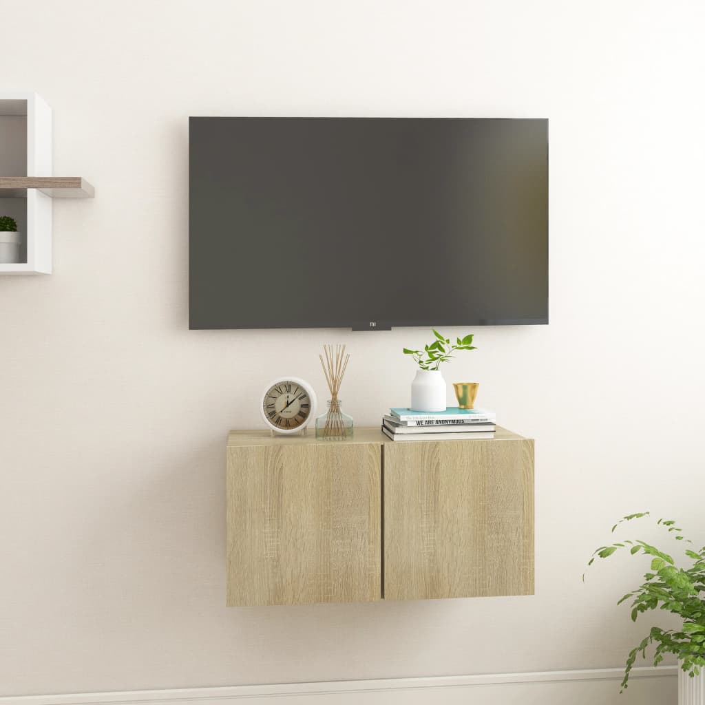 TV-Hängeschrank Sonoma-Eiche 60x30x30 cm
