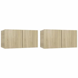 Závěsné TV skříňky 2 ks dub sonoma 60x30x30 cm - obrázek 2
