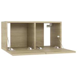 Závěsné TV skříňky 2 ks dub sonoma 60x30x30 cm - obrázek 6