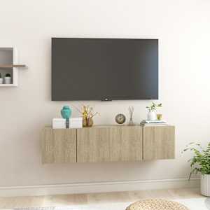 Závěsné TV skříňky 2 ks dub sonoma 60x30x30 cm - obrázek 1