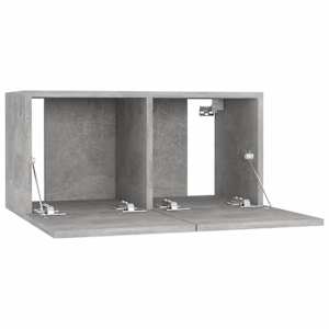 Závěsné TV skříňky 2 ks betonově šedé 60x30x30 cm - obrázek 6
