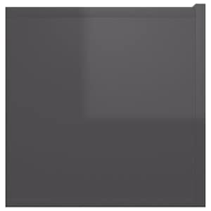 Závěsné TV skříňky 2 ks šedé s vysokým leskem 60x30x30 cm - obrázek 7