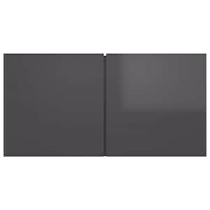 Závěsné TV skříňky 3 ks šedé s vysokým leskem 60x30x30 cm - obrázek 5