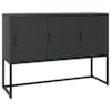vidaXL puhvetkapp, must, 105x35x75 cm, teras