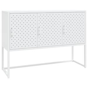 Příborník bílý 105 x 35 x 75 cm ocel - obrázek 2