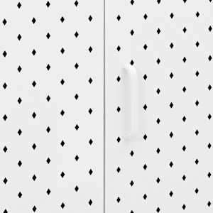 Příborník bílý 105 x 35 x 75 cm ocel - obrázek 10