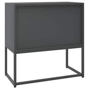 Příborník antracitový 75 x 35 x 75 cm ocel - obrázek 7
