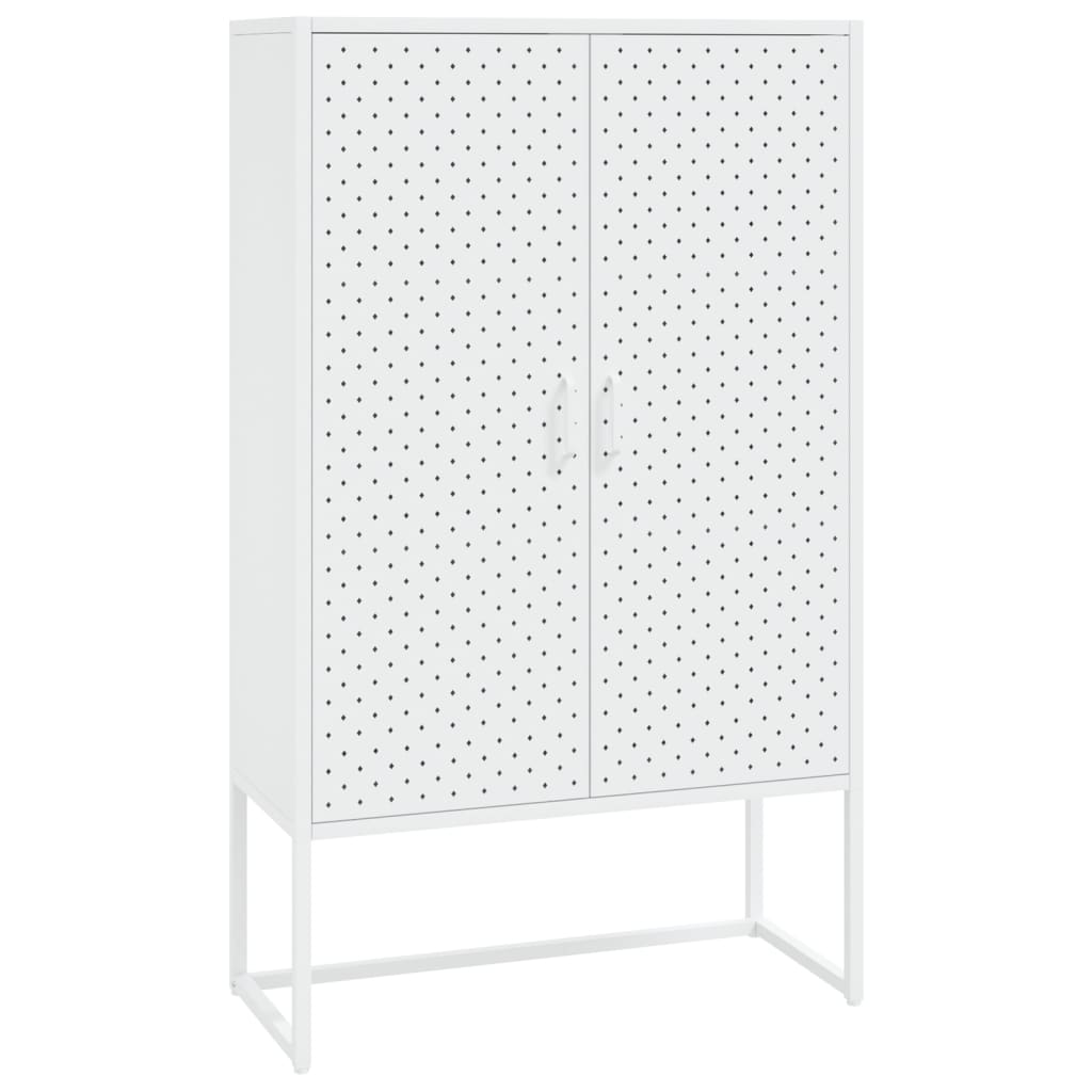 Buffet Haut Blanc 80x35x135 Cm Acier VidaXL 13 width=274