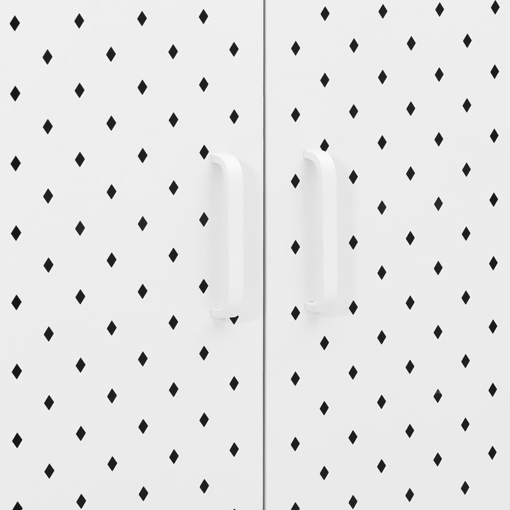 Buffet Haut Blanc 80x35x135 Cm Acier VidaXL 21 width=274