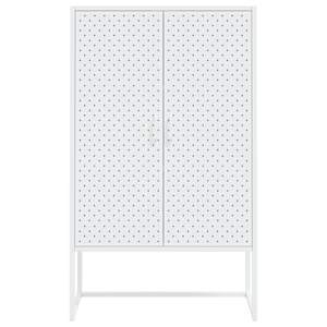 Komoda bílá 80 x 35 x 135 cm ocel - obrázek 5