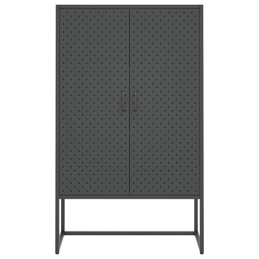 Highboard Anthracite 80x35x135 Cm Steel VidaXL 16 width=274