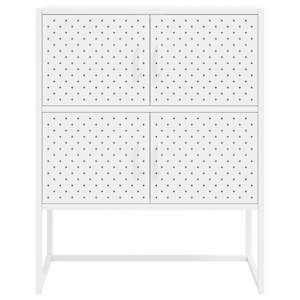 Komoda bílá 80 x 35 x 100 cm ocel - obrázek 5