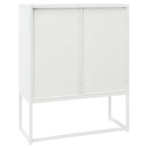 Komoda bílá 80 x 35 x 100 cm ocel - obrázek 7