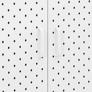 Komoda bílá 80 x 35 x 100 cm ocel - obrázek 10