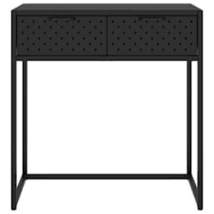 vidaXL Τραπέζι Κονσόλα Μαύρο 75 x 35 x 75 εκ. από Ατσάλι