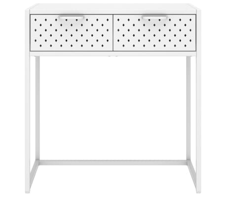 vidaXL Wandtafel 72x35x75 cm staal wit