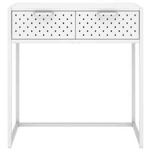 vidaXL Wandtafel 72x35x75 cm staal wit