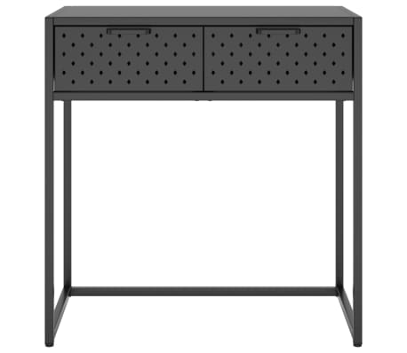 vidaXL Konsolentisch Anthrazit 72x35x75 cm Stahl