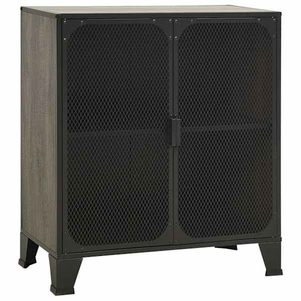 vidaXL hoiukapp, hall, 72x36x82 cm, metall ja MDF