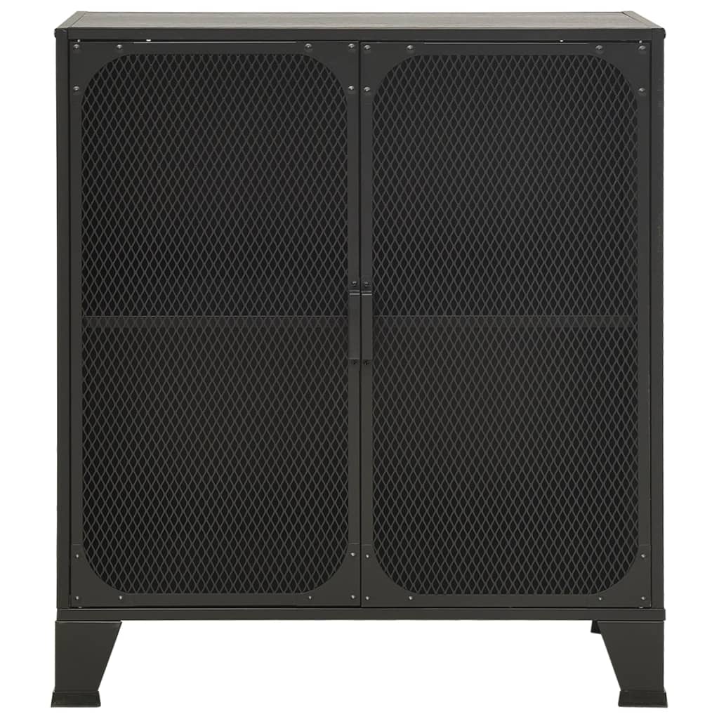 

vidaXL Opbergkast 72x36x82 cm metaal en MDF grijs