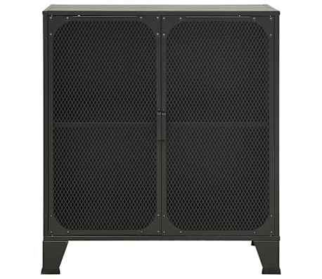 vidaXL Dulap de depozitare,gri,72x36x82cm,metal și MDF