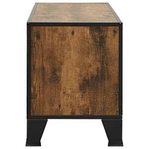 TV skříňka rustikální hnědá 105 x 36 x 47 cm kov a MDF - obrázek 4