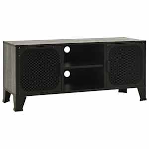 TV skříňka šedá 105 x 36 x 47 cm kov a MDF - obrázek 2