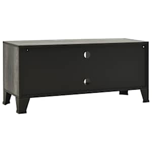 TV skříňka šedá 105 x 36 x 47 cm kov a MDF - obrázek 5