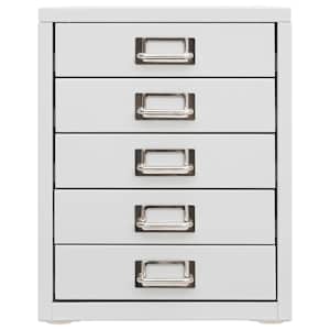vidaXL Συρταριέρα Γραφείου 28 x 35 x 35 εκ. Γκρι Μεταλλική