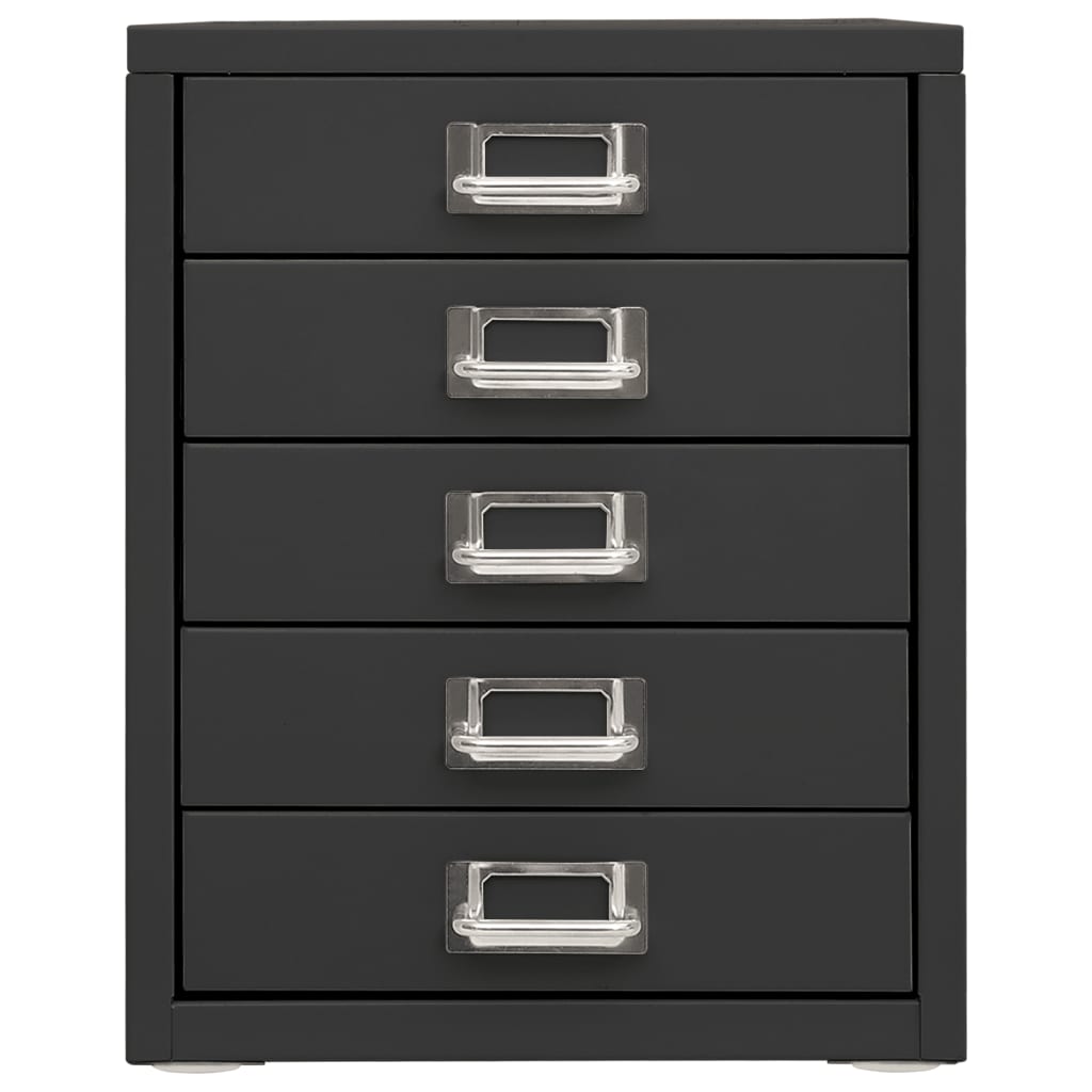 

vidaXL Kantoorkast 28x35x35 cm metaal antracietkleurig