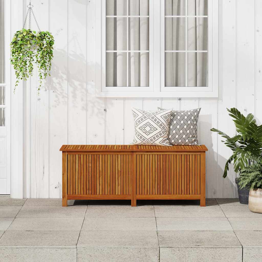 vidaXL Ladă de depozitare grădină, 150x50x58 cm, lemn masiv de acacia