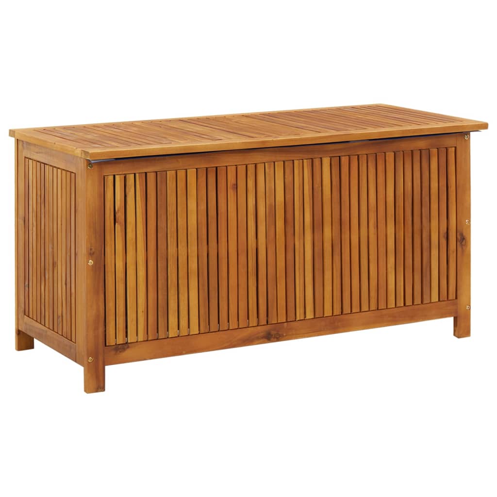 vidaXL Boîte de rangement de jardin 113x50x58 cm Bois d'acacia solide