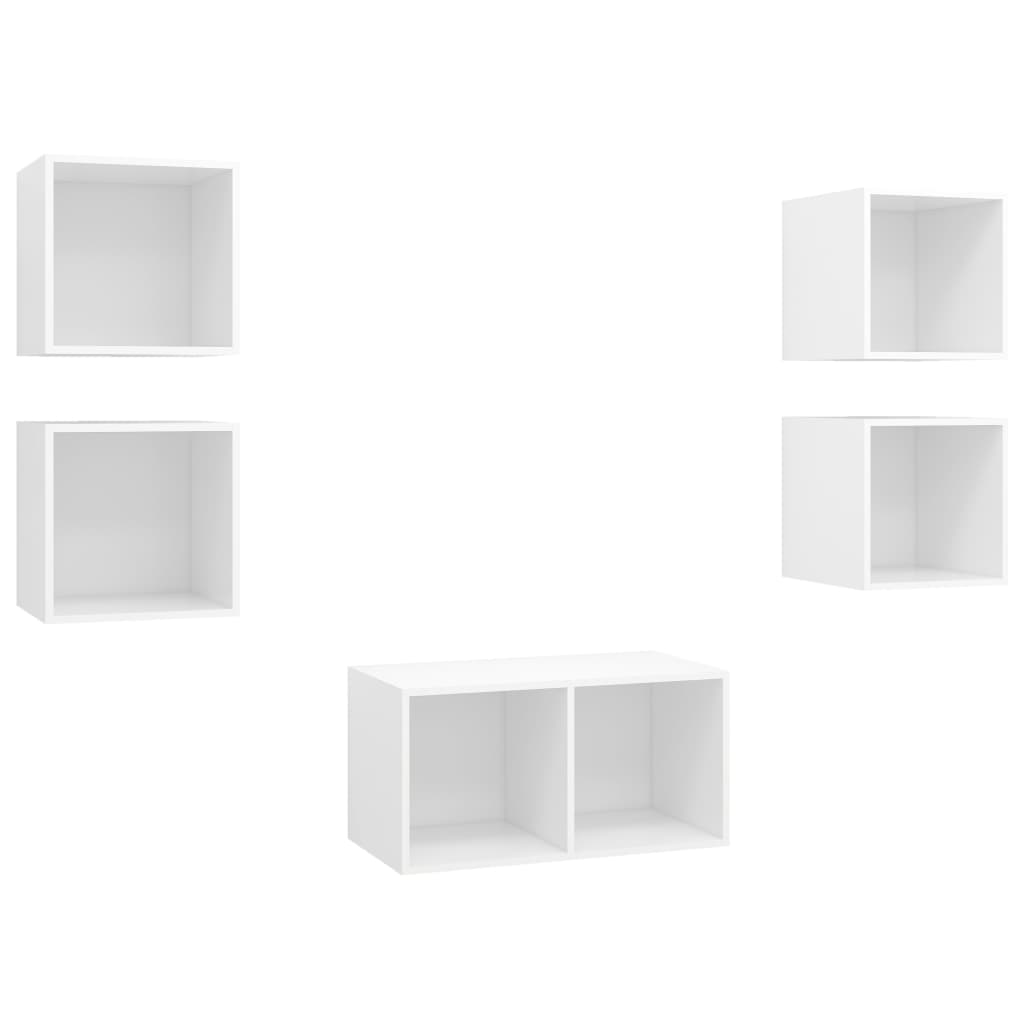 KALLAX – Ensemble de meuble TV mural 5 pcs 6 boxes Blanc | meublestv.fr 3