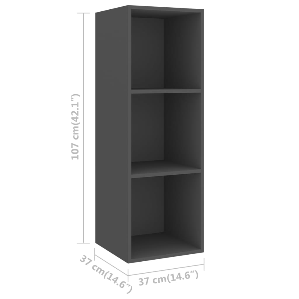 KALLAX – Ensemble de meuble TV mural 3 pcs 8 boxes Gris | meublestv.fr 8