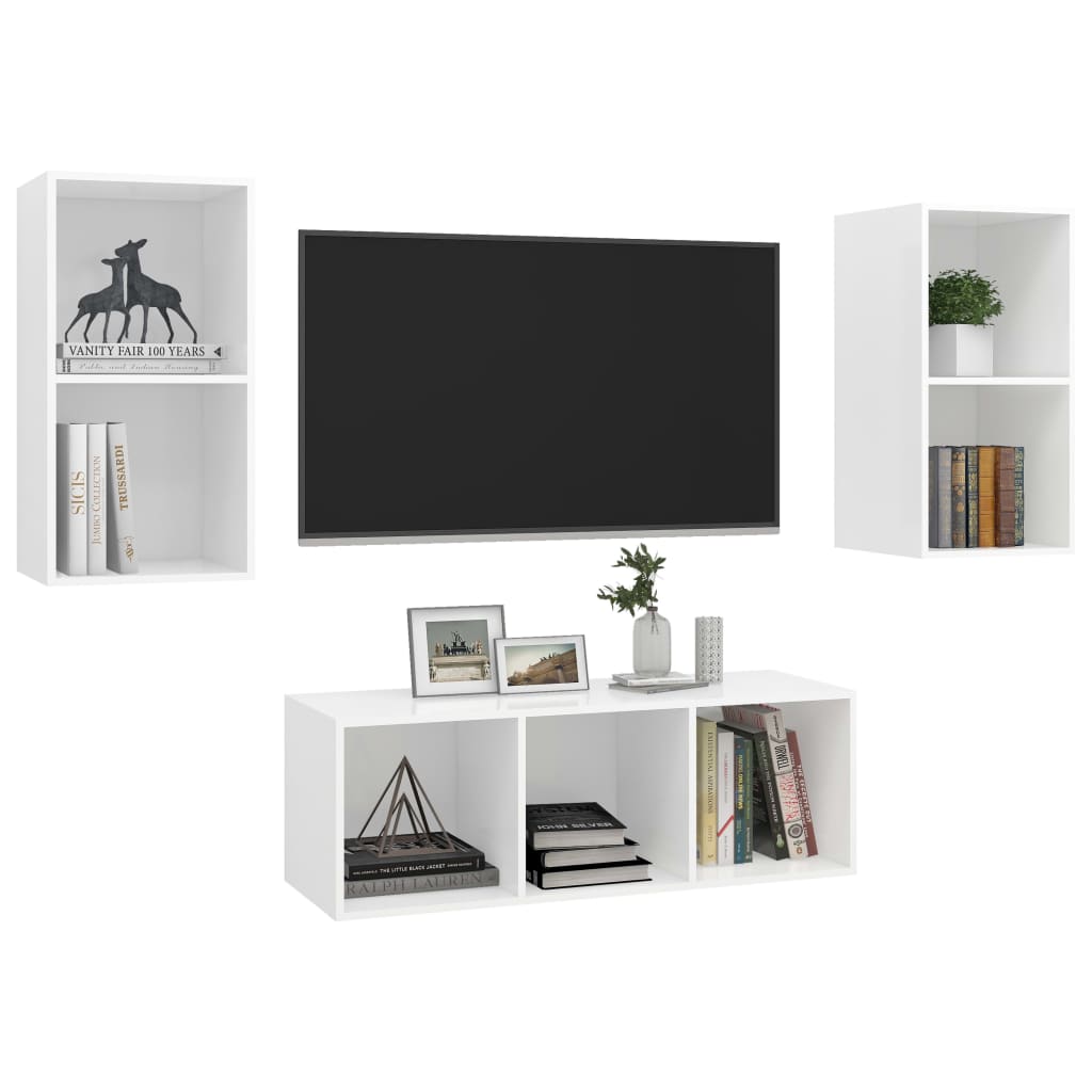 KALLAX – Ensemble de meuble TV mural 3 pcs 7 boxes Blanc | meublestv.fr 4