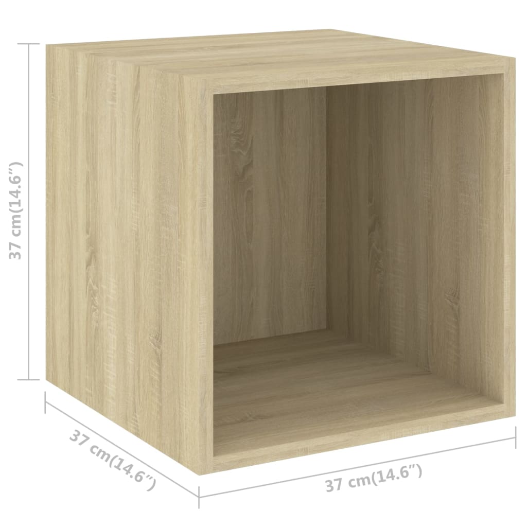 KALLAX – Ensemble de meuble TV mural en L 2 pcs 5 boxes Chêne sonoma | meublestv.fr 7