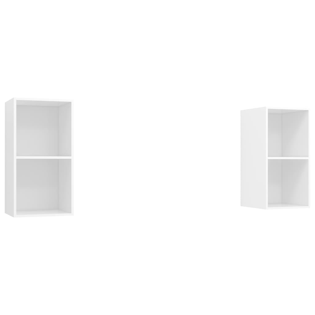 KALLAX – Ensemble de meuble TV mural 2 pcs 4 boxes Blanc | meublestv.fr 2