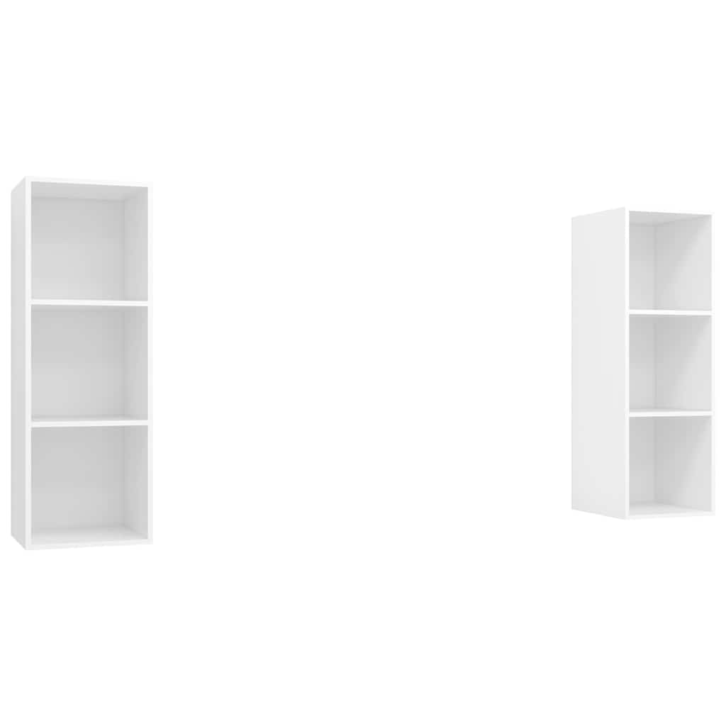 Meubles TV Armoires Salon Muraux 2 pcs Chêne Sonoma Bois d'Ingénierie