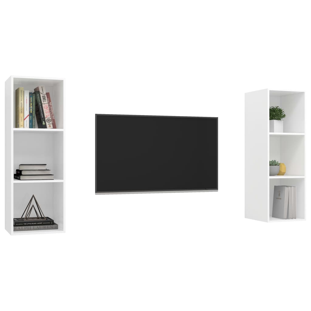 KALLAX – Ensemble de meuble TV mural 2 pcs 6 boxes Blanc | meublestv.fr 4