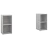 vidaXL telerikapid 2 tk betoonhall 72x35x36,5 cm tehispuit