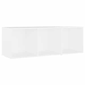 TV skříňky 2 ks bílé 107 x 35 x 37 cm dřevotříska - obrázek 4