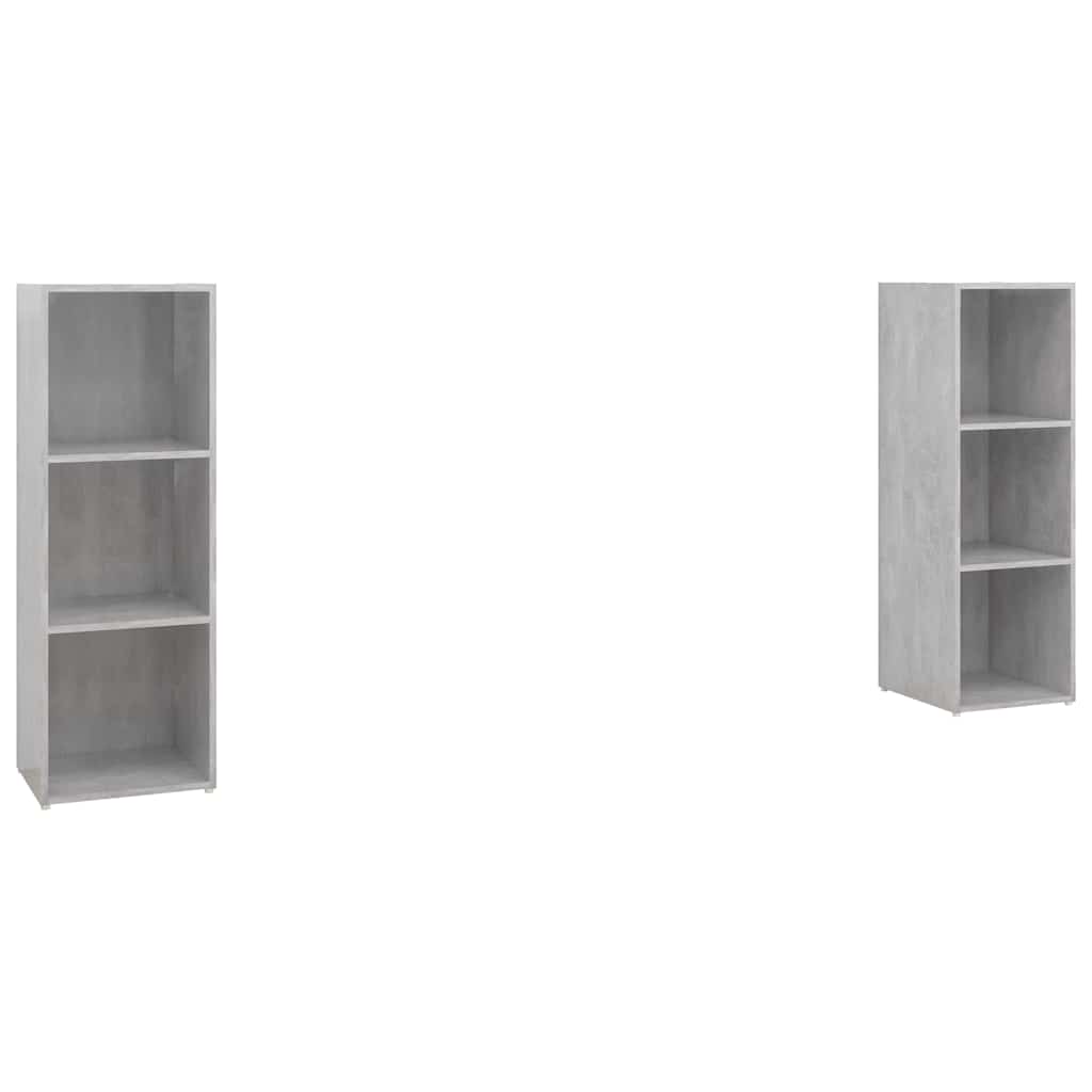 vidaXL TV skříňky 2 ks betonově šedé 107 x 35 x 37 cm dřevotříska